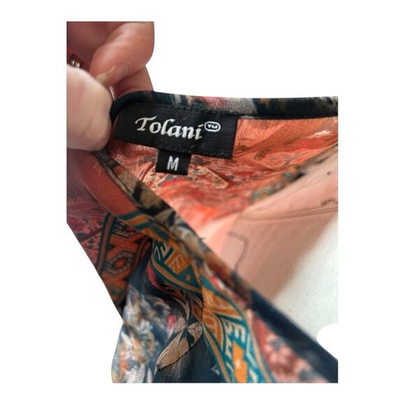 Tolani silk blouse Medium - Picture 4 of 6